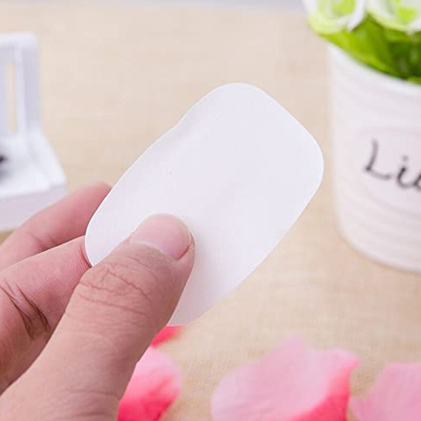 Portable Easy Carry Travel Paper Soap Sheet With Mini Box (20 Sheets In A Pack)
